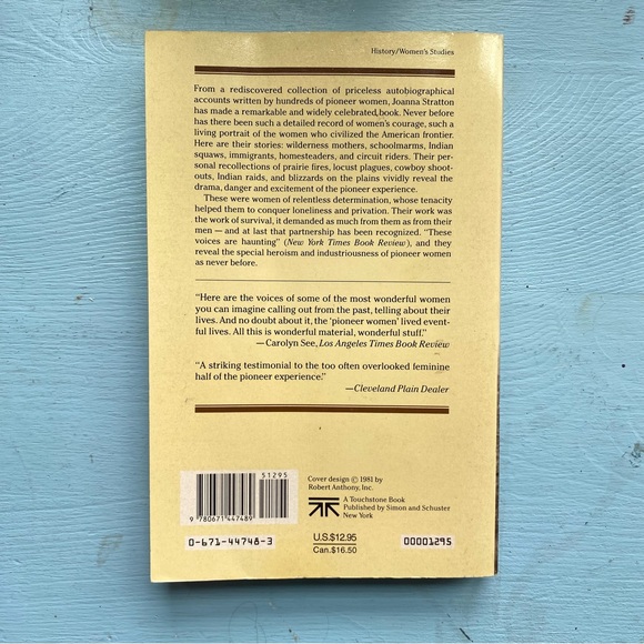 Vintage Book Pioneer Women Voices from Kansas Frontier by Joanna L. Stratton - Picture 11 of 11